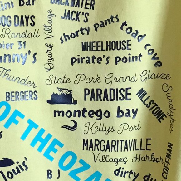 Upcycled Lake of the Ozarks T-Shirt: Landmarks Marinas Graphics, Size Large - Picture 11 of 16